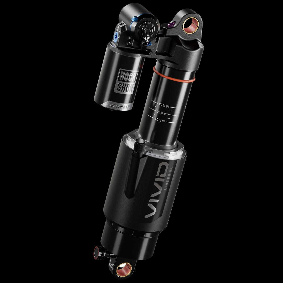 RockShox Vivid Ultimate RC2T Rear Shock - 230 x 60 mm Linear XL Air 2 Tokens Reb 55 / Comp 34 L/O 45 Standard D1