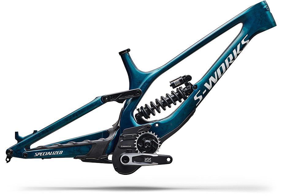 Specialized Demo 11 S-Works Frm Frame Gloss Teal Tint Carbon / Smoke / White S3