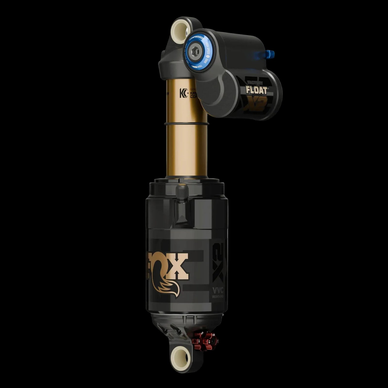 FOX FLOAT X2 Factory Rear Shock - Metric 210 x 55 mm 2-Position Lever Kashima Coat